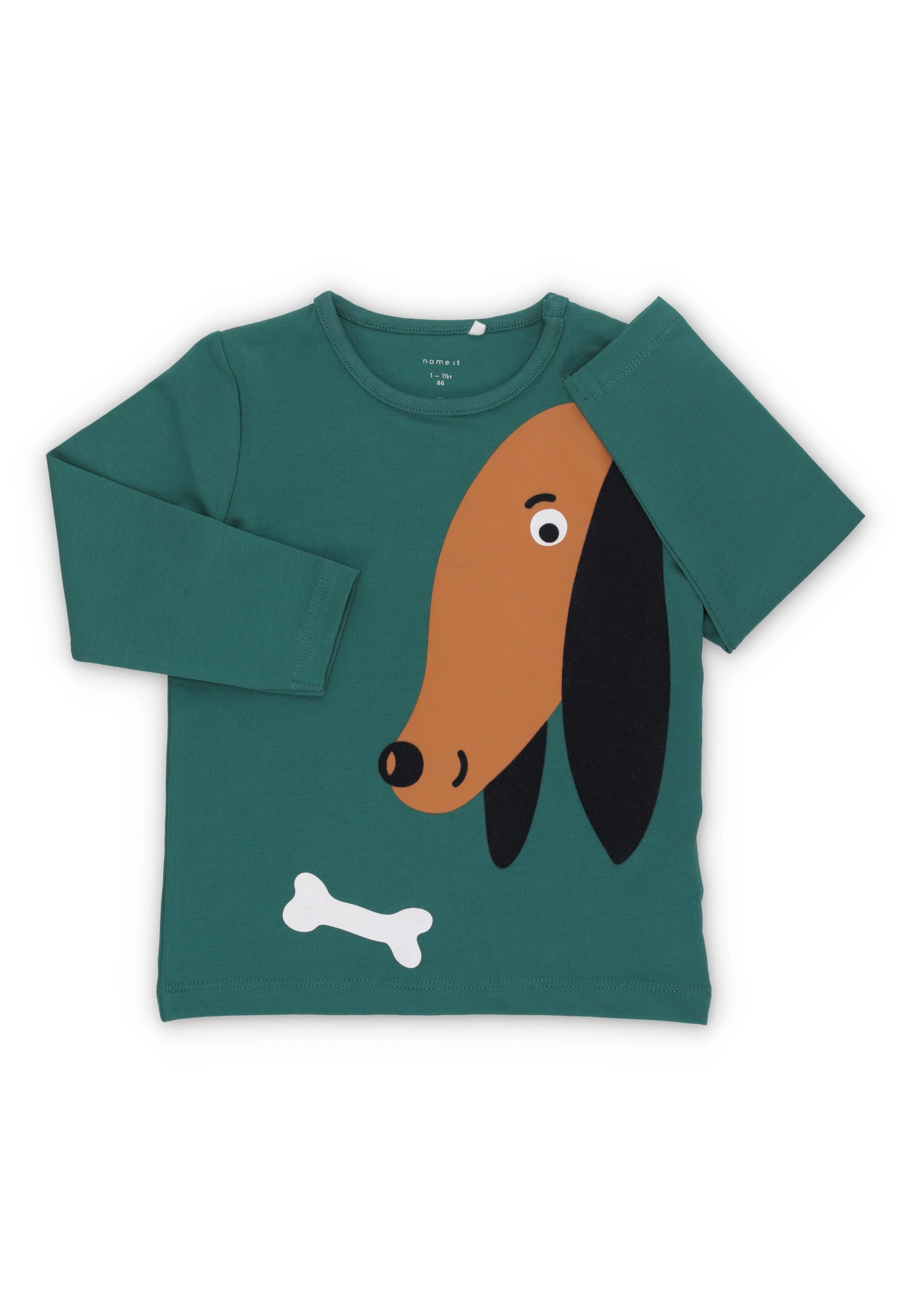 Maglia manica lunga stampa cagnolino
